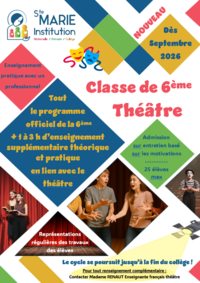 Flyers classe theatre